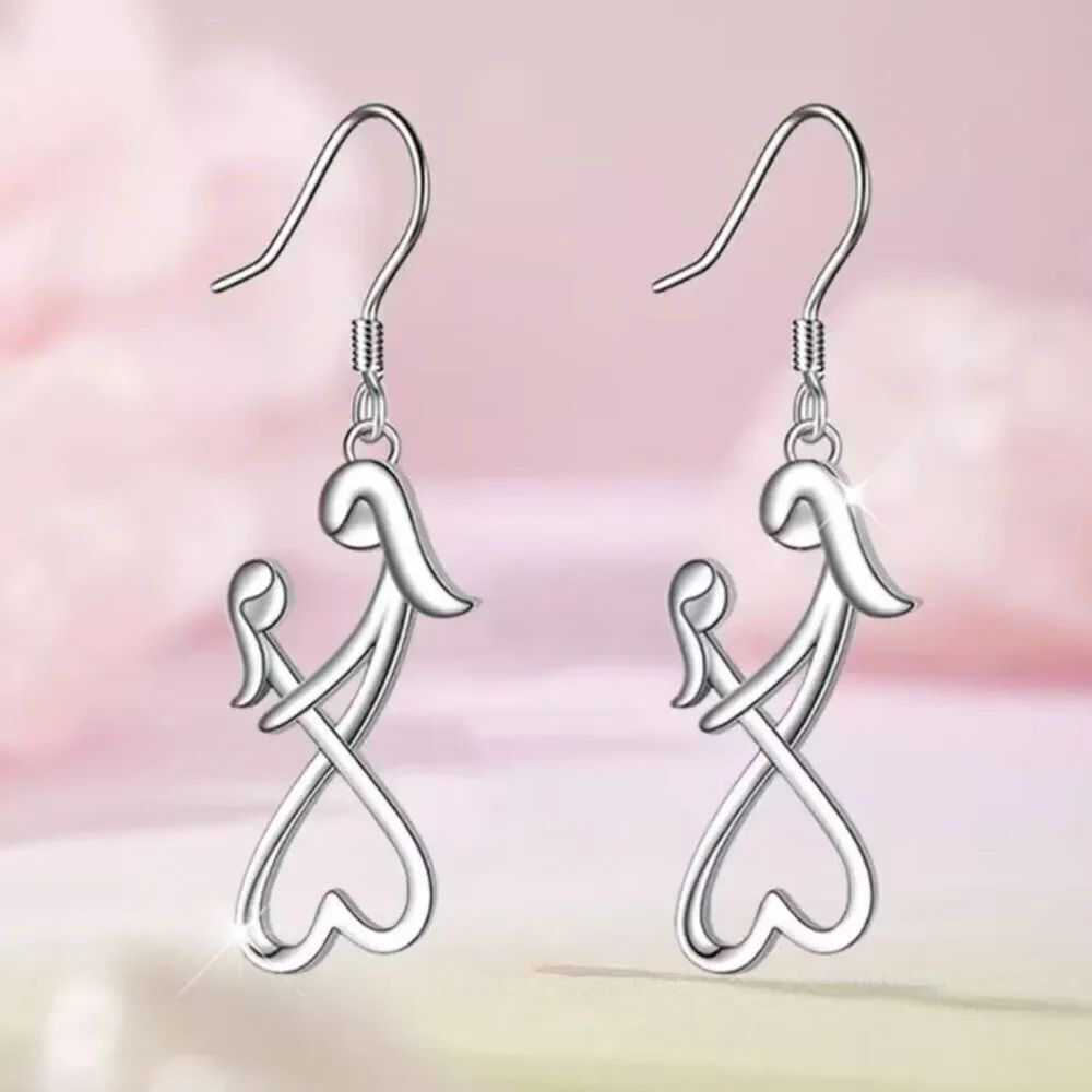 Everlasting Bond Mother Daughter Earring Minimalist Celebrate Special Connection